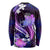 Galaxy Polynesian Pattern With Tropical Flowers Long Sleeve Shirt LT05 - Polynesian Pride