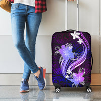Galaxy Polynesian Pattern With Tropical Flowers Luggage Cover LT05 - Polynesian Pride