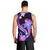 Galaxy Polynesian Pattern With Tropical Flowers Men Tank Top LT05 - Polynesian Pride