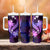 Galaxy Polynesian Pattern With Tropical Flowers Tumbler With Handle