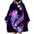 Galaxy Polynesian Pattern With Tropical Flowers Wearable Blanket Hoodie LT05 - Polynesian Pride