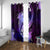 Galaxy Polynesian Pattern With Tropical Flowers Window Curtain LT05 With Grommets Galaxy - Polynesian Pride