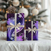 Galaxy Polynesian Pattern With Tropical Flowers Wrapping Paper LT05 - Polynesian Pride