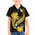 Gold Polynesian Pattern With Tropical Flowers Family Matching Puletasi Dress and Hawaiian Shirt LT05 Son's Shirt Gold - Polynesian Pride