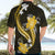 Gold Polynesian Pattern With Tropical Flowers Hawaiian Shirt LT05 - Polynesian Pride