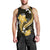 Gold Polynesian Pattern With Tropical Flowers Men Tank Top LT05 - Polynesian Pride