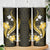 Gold Polynesian Pattern With Tropical Flowers Skinny Tumbler