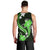 Green Polynesian Pattern With Tropical Flowers Men Tank Top LT05 - Polynesian Pride