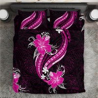 Pink Polynesian Pattern With Tropical Flowers Bedding Set LT05 Pink - Polynesian Pride