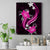 Pink Polynesian Pattern With Tropical Flowers Canvas Wall Art LT05 Pink - Polynesian Pride