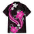 Pink Polynesian Pattern With Tropical Flowers Family Matching Mermaid Dress and Hawaiian Shirt LT05 - Polynesian Pride