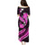 Pink Polynesian Pattern With Tropical Flowers Family Matching Puletasi Dress and Hawaiian Shirt LT05 - Polynesian Pride