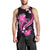 Pink Polynesian Pattern With Tropical Flowers Men Tank Top LT05 - Polynesian Pride