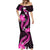 Pink Polynesian Pattern With Tropical Flowers Mermaid Dress LT05 - Polynesian Pride