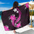 Pink Polynesian Pattern With Tropical Flowers Sarong LT05 One Size 44 x 66 inches Pink - Polynesian Pride