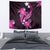 Pink Polynesian Pattern With Tropical Flowers Tapestry LT05 - Polynesian Pride