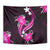 Pink Polynesian Pattern With Tropical Flowers Tapestry LT05 - Polynesian Pride