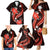 Red Polynesian Pattern With Tropical Flowers Family Matching Mermaid Dress and Hawaiian Shirt LT05 - Polynesian Pride