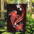 Red Polynesian Pattern With Tropical Flowers Garden Flag LT05 Garden Flag Red - Polynesian Pride