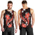 Red Polynesian Pattern With Tropical Flowers Men Tank Top LT05 - Polynesian Pride