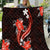 Red Polynesian Pattern With Tropical Flowers Quilt LT05 Red - Polynesian Pride