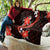 Red Polynesian Pattern With Tropical Flowers Quilt LT05 - Polynesian Pride