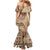 Samoa Siapo Pattern Simple Style Family Matching Mermaid Dress and Hawaiian Shirt LT05 - Polynesian Pride