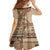 Samoa Siapo Pattern Simple Style Family Matching Short Sleeve Bodycon Dress and Hawaiian Shirt LT05 - Polynesian Pride