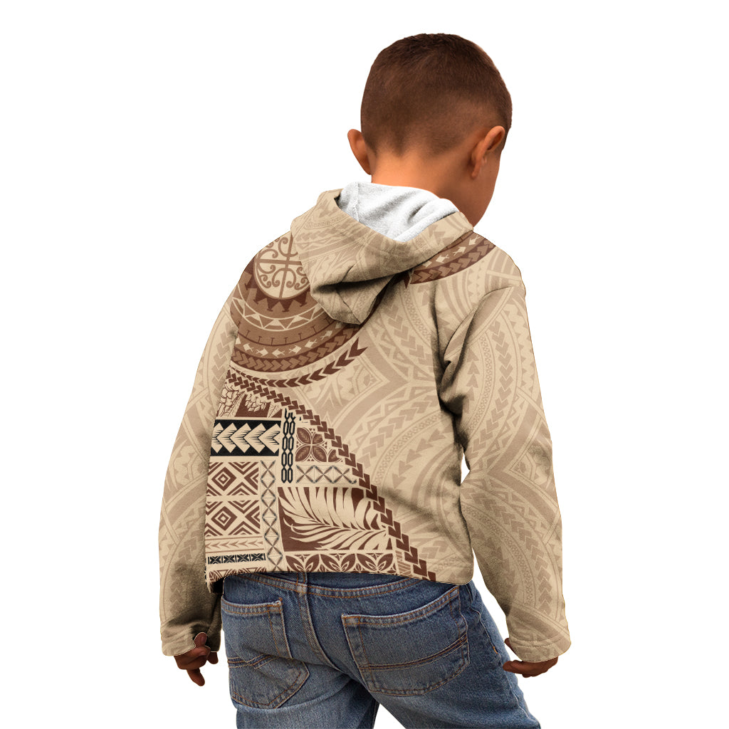 Samoa Siapo Pattern Simple Style Kid Hoodie LT05 - Polynesian Pride