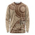 Samoa Siapo Pattern Simple Style Long Sleeve Shirt LT05 Unisex Brown - Polynesian Pride