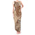 Samoa Siapo Pattern Simple Style Tank Maxi Dress LT05 Women Brown - Polynesian Pride