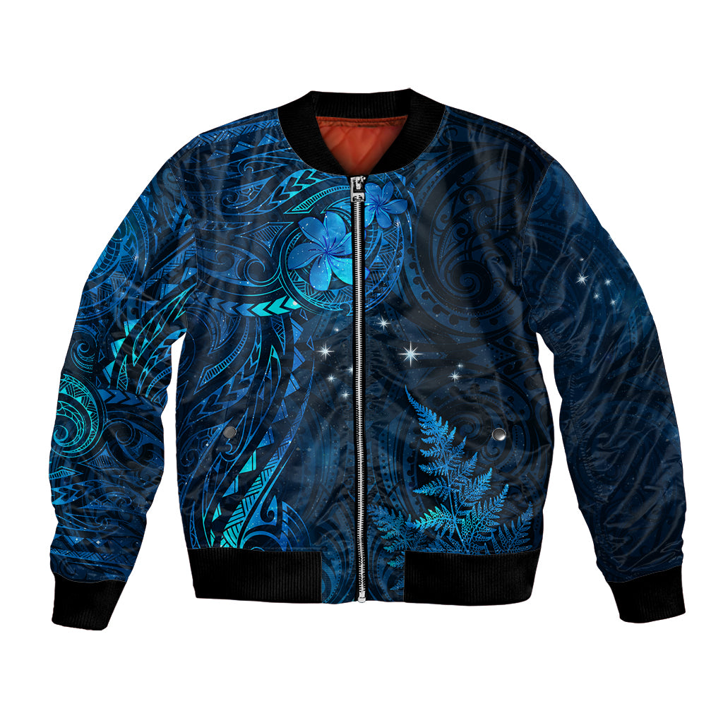 New Zealand Matariki Bomber Jacket Maori New Year LT05 Unisex Blue - Polynesian Pride