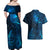 New Zealand Matariki Couples Matching Off Shoulder Maxi Dress and Hawaiian Shirt Maori New Year LT05 - Polynesian Pride