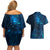 New Zealand Matariki Couples Matching Off Shoulder Short Dress and Hawaiian Shirt Maori New Year LT05 - Polynesian Pride