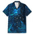 New Zealand Matariki Family Matching Mermaid Dress and Hawaiian Shirt Maori New Year LT05 Dad's Shirt - Short Sleeve Blue - Polynesian Pride