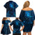 New Zealand Matariki Family Matching Off Shoulder Short Dress and Hawaiian Shirt Maori New Year LT05 - Polynesian Pride