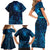 New Zealand Matariki Family Matching Short Sleeve Bodycon Dress and Hawaiian Shirt Maori New Year LT05 - Polynesian Pride