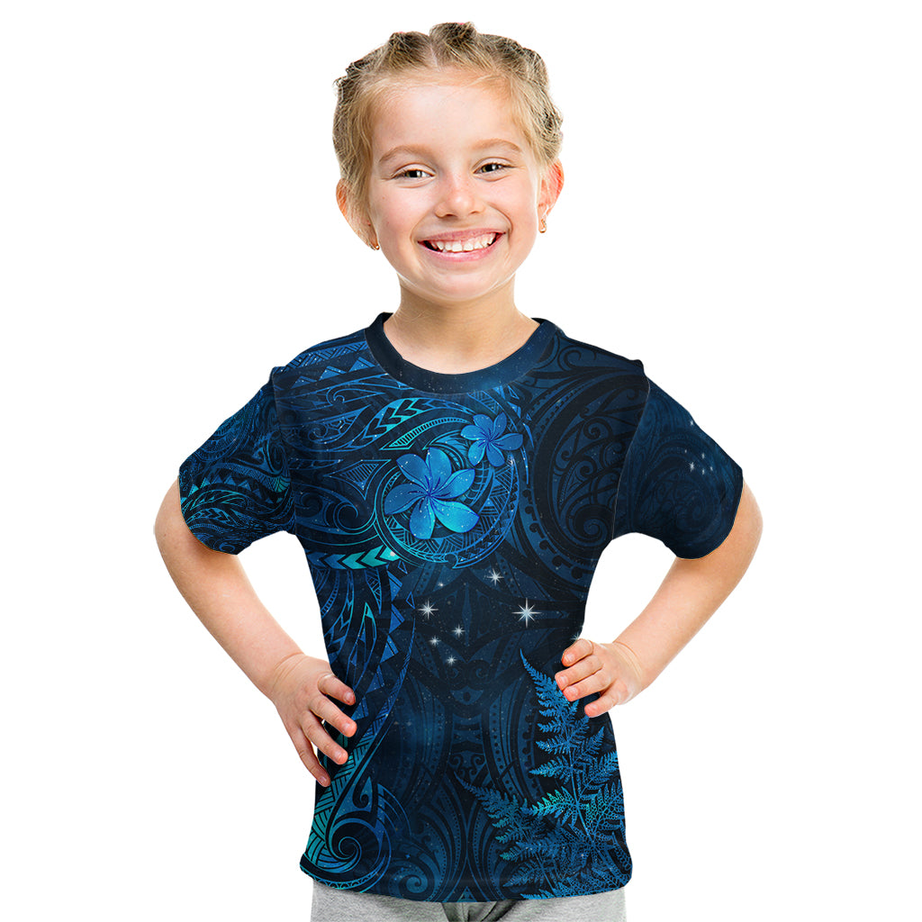 New Zealand Matariki Kid T Shirt Maori New Year LT05 Blue - Polynesian Pride