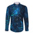 New Zealand Matariki Long Sleeve Button Shirt Maori New Year LT05 Unisex Blue - Polynesian Pride