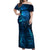 New Zealand Matariki Off Shoulder Maxi Dress Maori New Year LT05 Women Blue - Polynesian Pride