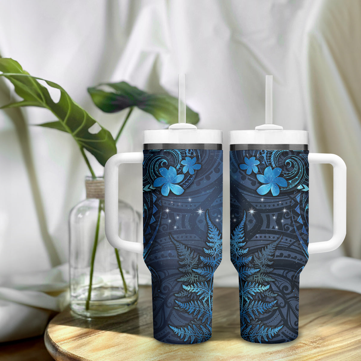 New Zealand Matariki Tumbler With Handle Maori New Year LT05 - Polynesian Pride