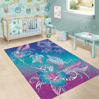 Polynesia Sea Turtle Couple Area Rug Love Is Life LT05 - Polynesian Pride
