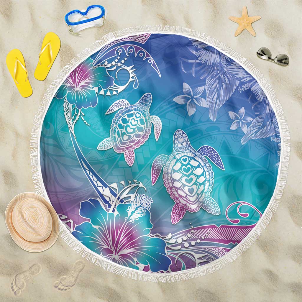 Polynesia Sea Turtle Couple Beach Blanket Love Is Life