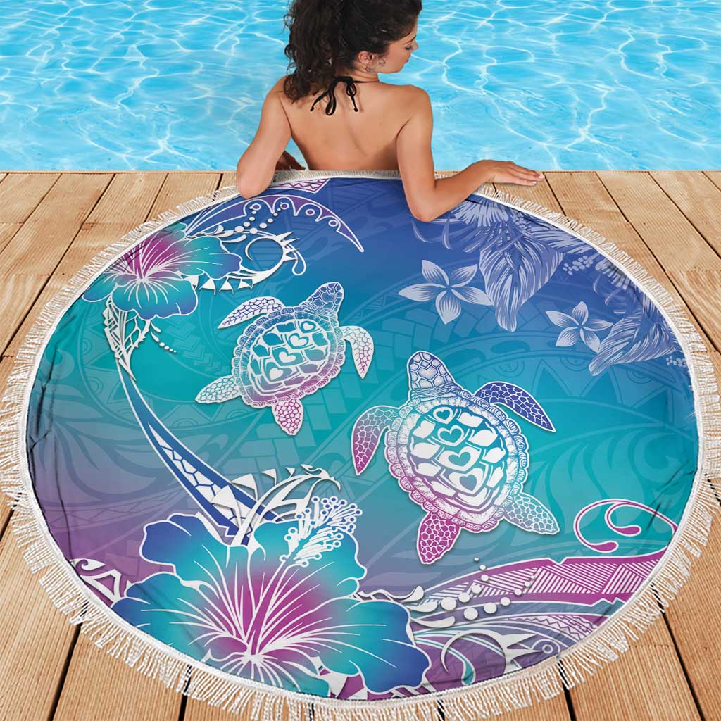 Polynesia Sea Turtle Couple Beach Blanket Love Is Life LT05 - Polynesian Pride