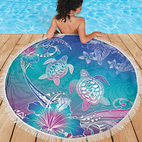 Polynesia Sea Turtle Couple Beach Blanket Love Is Life LT05 - Polynesian Pride