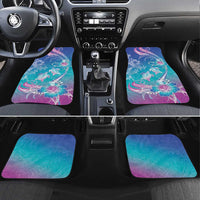 Polynesia Sea Turtle Couple Car Mats Love Is Life LT05 Set 4pcs Blue - Polynesian Pride