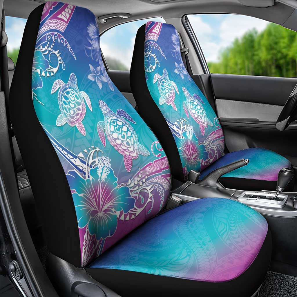 Polynesia Sea Turtle Couple Car Seat Cover Love Is Life LT05 - Polynesian Pride