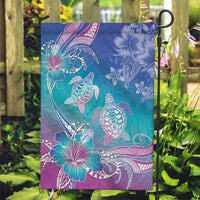 Polynesia Sea Turtle Couple Garden Flag Love Is Life LT05 Garden Flag Blue - Polynesian Pride