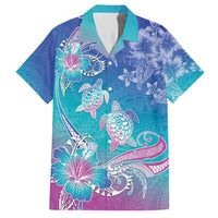 Polynesia Sea Turtle Couple Hawaiian Shirt Love Is Life LT05 Blue - Polynesian Pride