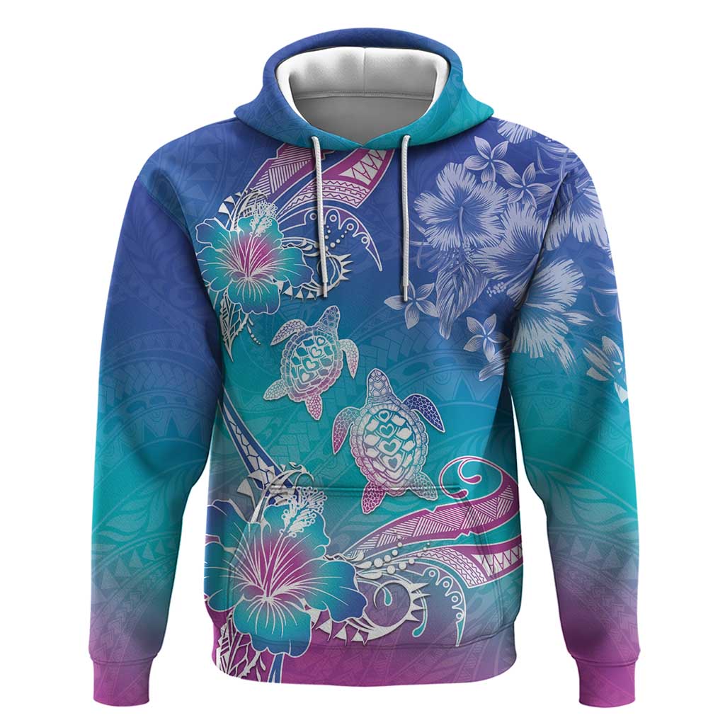 Polynesia Sea Turtle Couple Hoodie Love Is Life